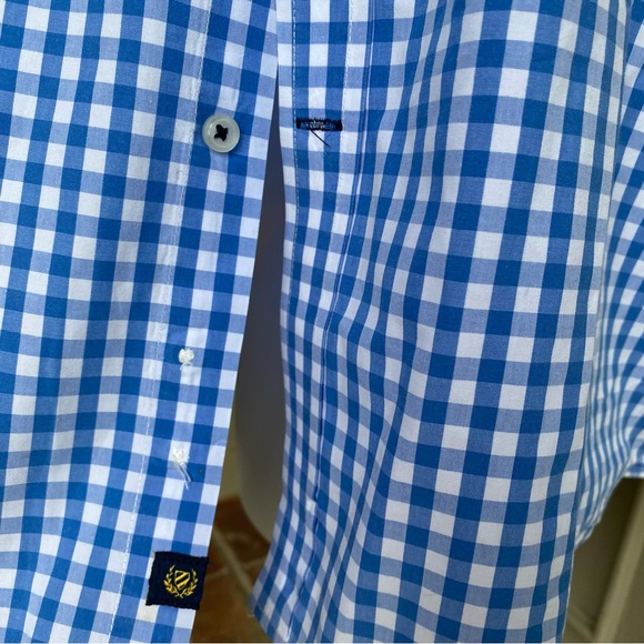 EUC Club Room Men’s gingham/ plaid button down shirt - Picture 8 of 16